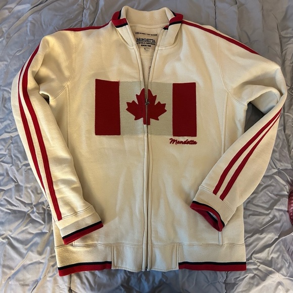 Mondetta Cream Jacket with Red Accents - Picture 6 of 6